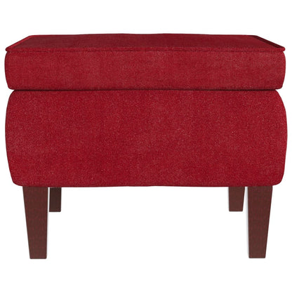 Mecedora Con Respaldo Alto De Terciopelo Y Madera Maciza