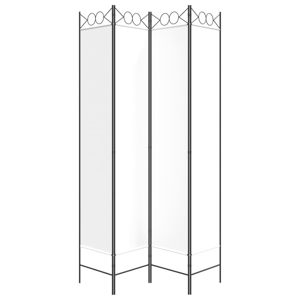 Biombo Divisor De 4 Paneles De Tela