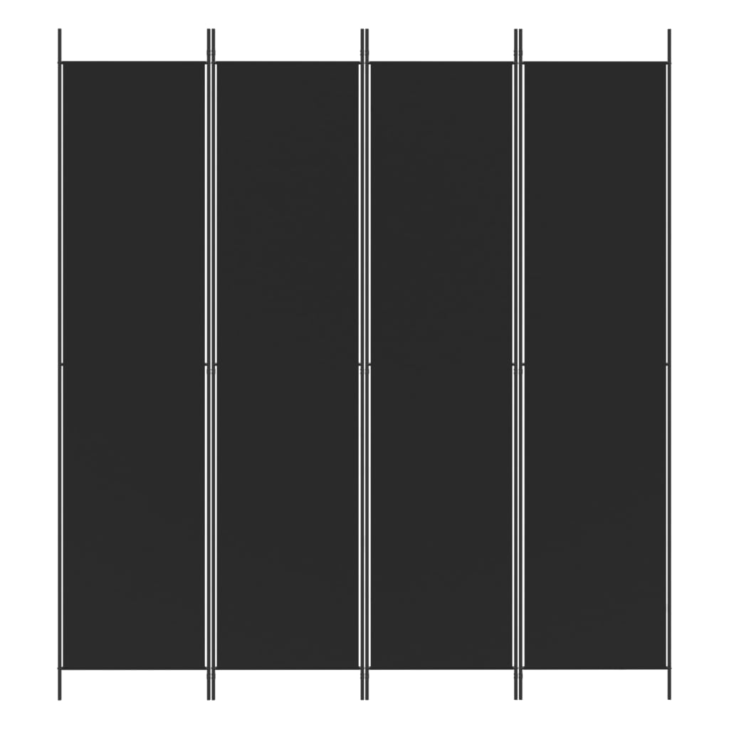 Biombo Divisor De 4 Paneles De Tela