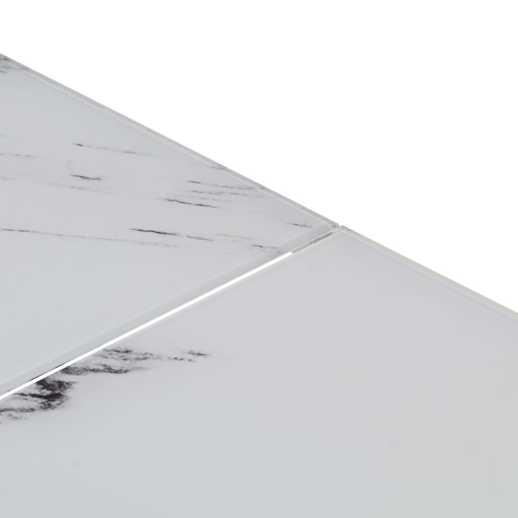 Mesa De Centro Plateada Acero Inoxidable Y Vidrio Templado