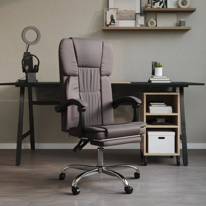 Silla De Oficina Reclinable Cuero Sintético