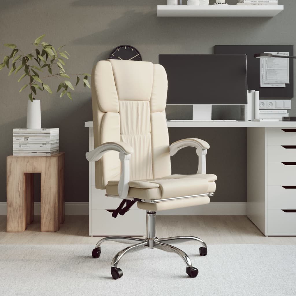 Silla De Oficina Reclinable Cuero Sintético