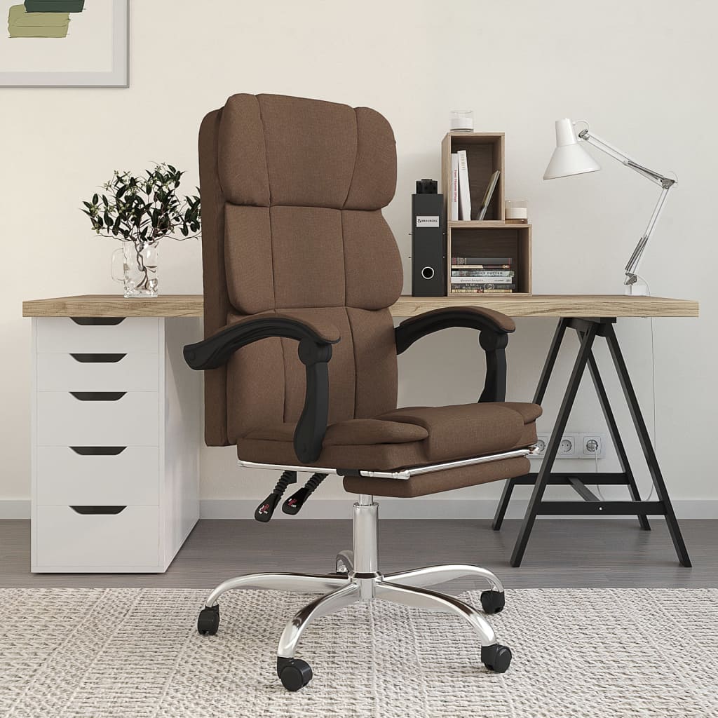 Silla De Oficina Reclinable De Tela
