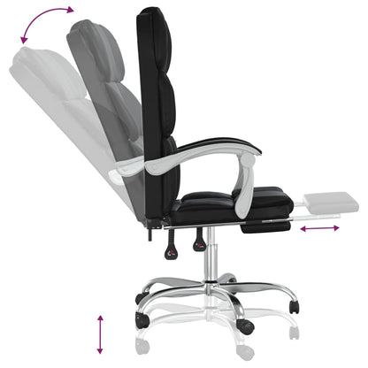 Silla De Oficina Reclinable Cuero Sintético
