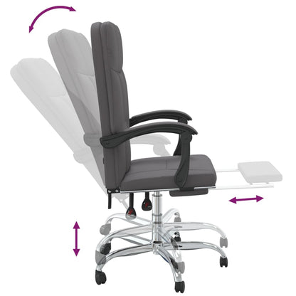 Silla De Oficina Reclinable Cuero Sintético