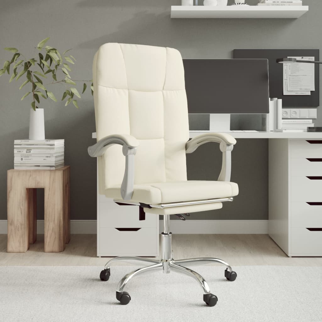Silla De Oficina Reclinable Cuero Sintético