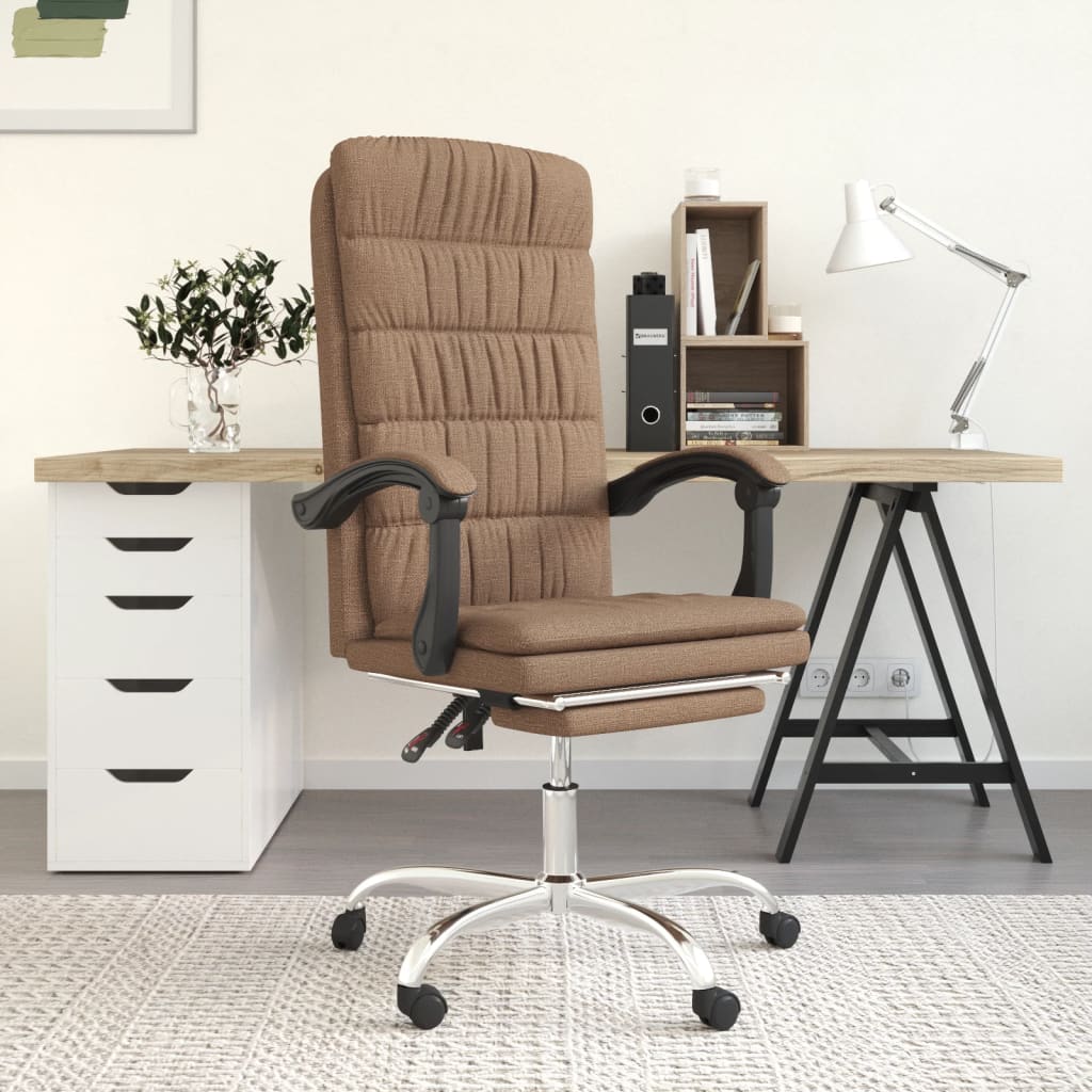 Silla De Oficina Reclinable De Tela