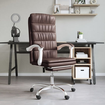 Silla De Oficina Reclinable Cuero Sintético