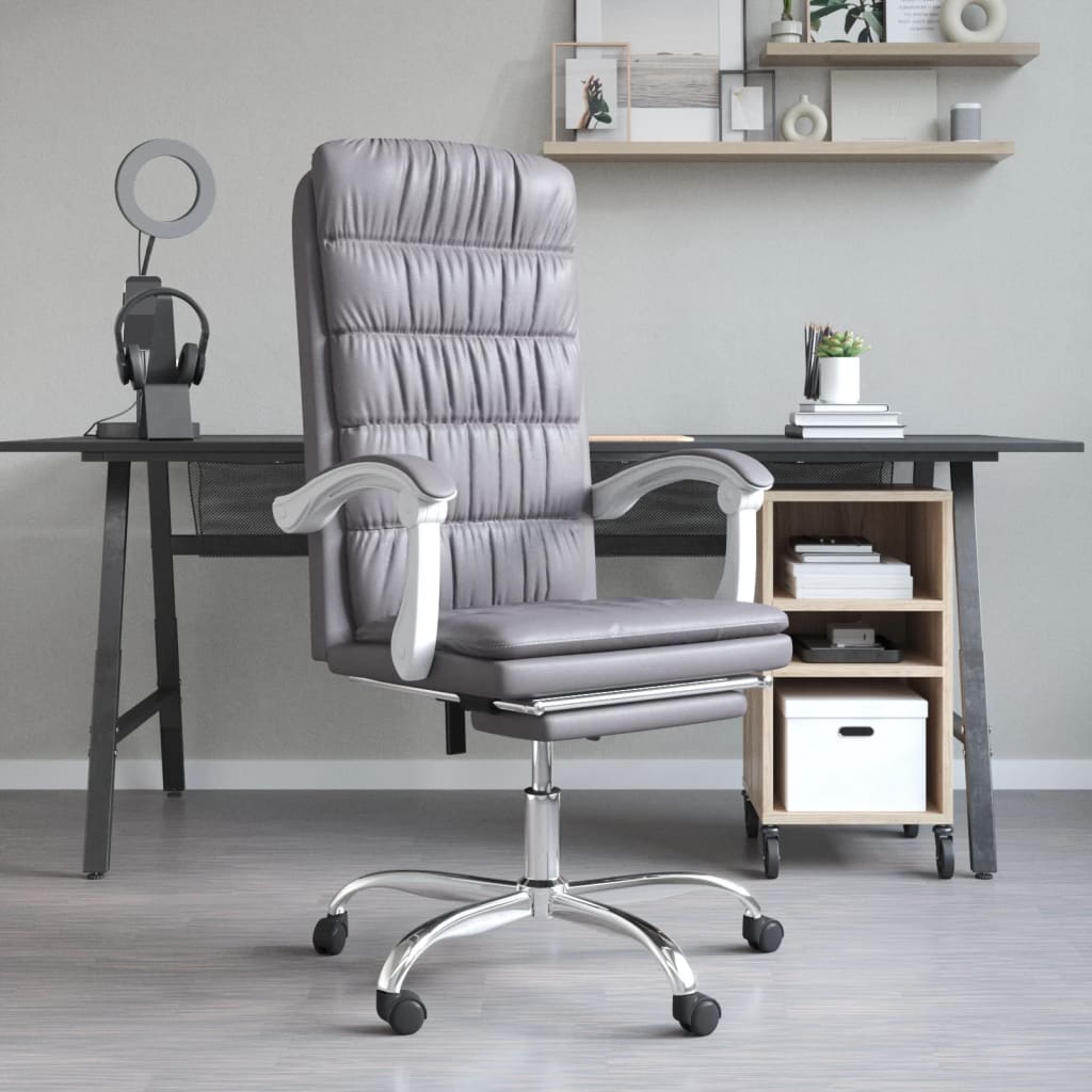 Silla De Oficina Reclinable Cuero Sintético