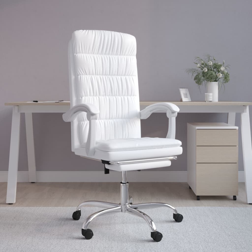 Silla De Oficina Reclinable Cuero Sintético