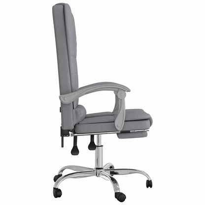 Silla De Oficina Reclinable Con Masaje De Tela
