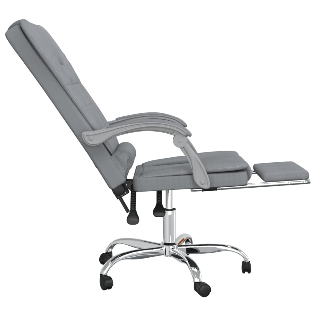 Silla De Oficina Reclinable Con Masaje De Tela