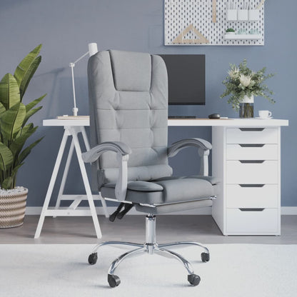 Silla De Oficina Reclinable Con Masaje De Tela