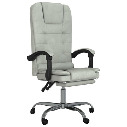 Silla De Oficina Reclinable Con Masaje Terciopelo