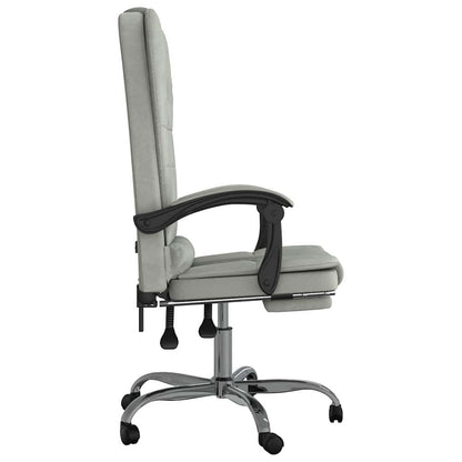 Silla De Oficina Reclinable Con Masaje Terciopelo