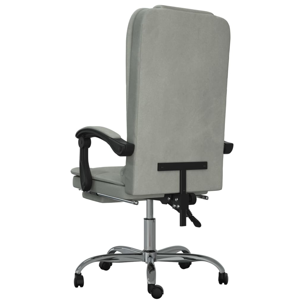 Silla De Oficina Reclinable Con Masaje Terciopelo