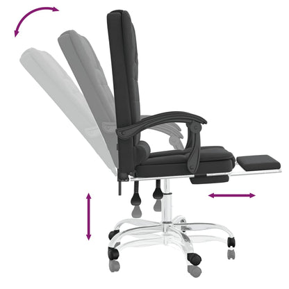 Silla De Oficina Reclinable Masaje Cuero Sintético