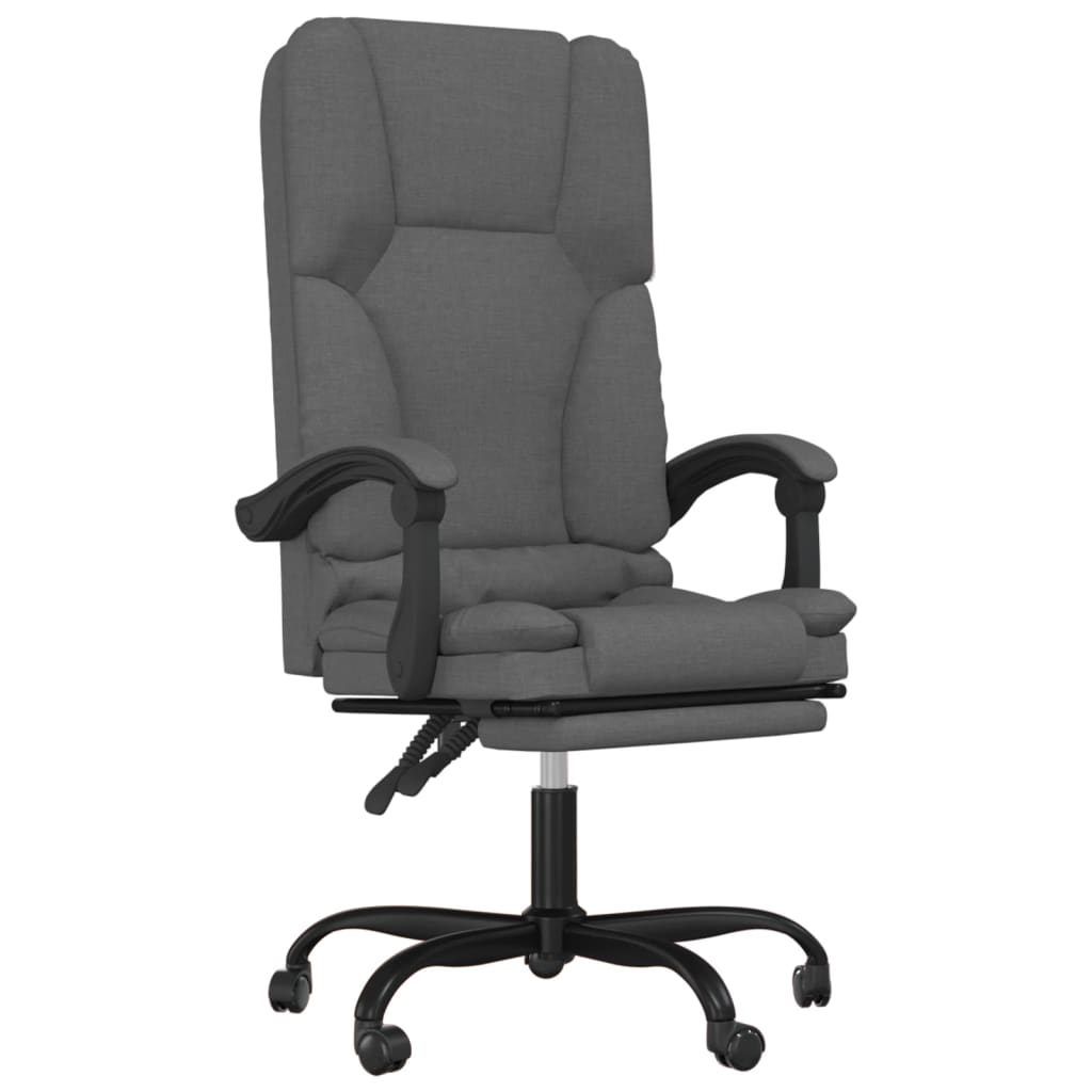 Silla De Oficina Reclinable Con Masaje De Tela