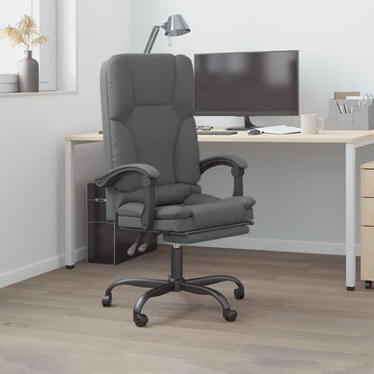 Silla De Oficina Reclinable Con Masaje De Tela