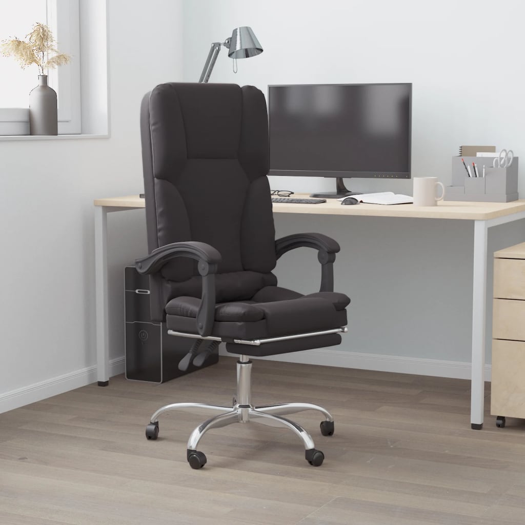 Silla De Oficina Reclinable Masaje Cuero Sintético