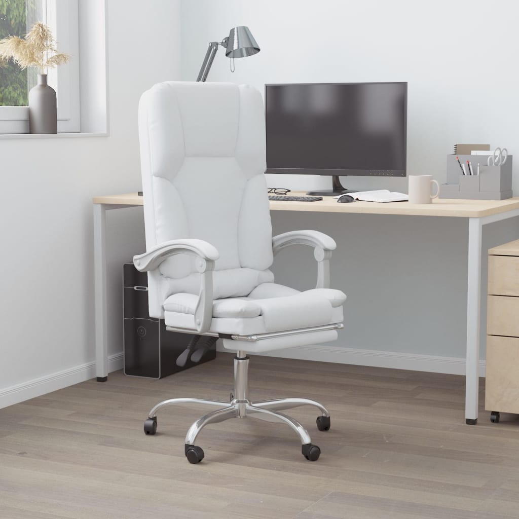 Silla De Oficina Reclinable Masaje Cuero Sintético
