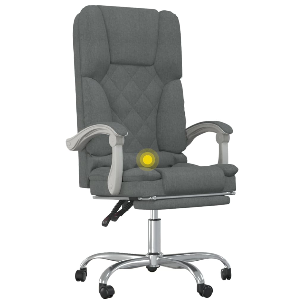 Silla De Oficina Reclinable Con Masaje De Tela