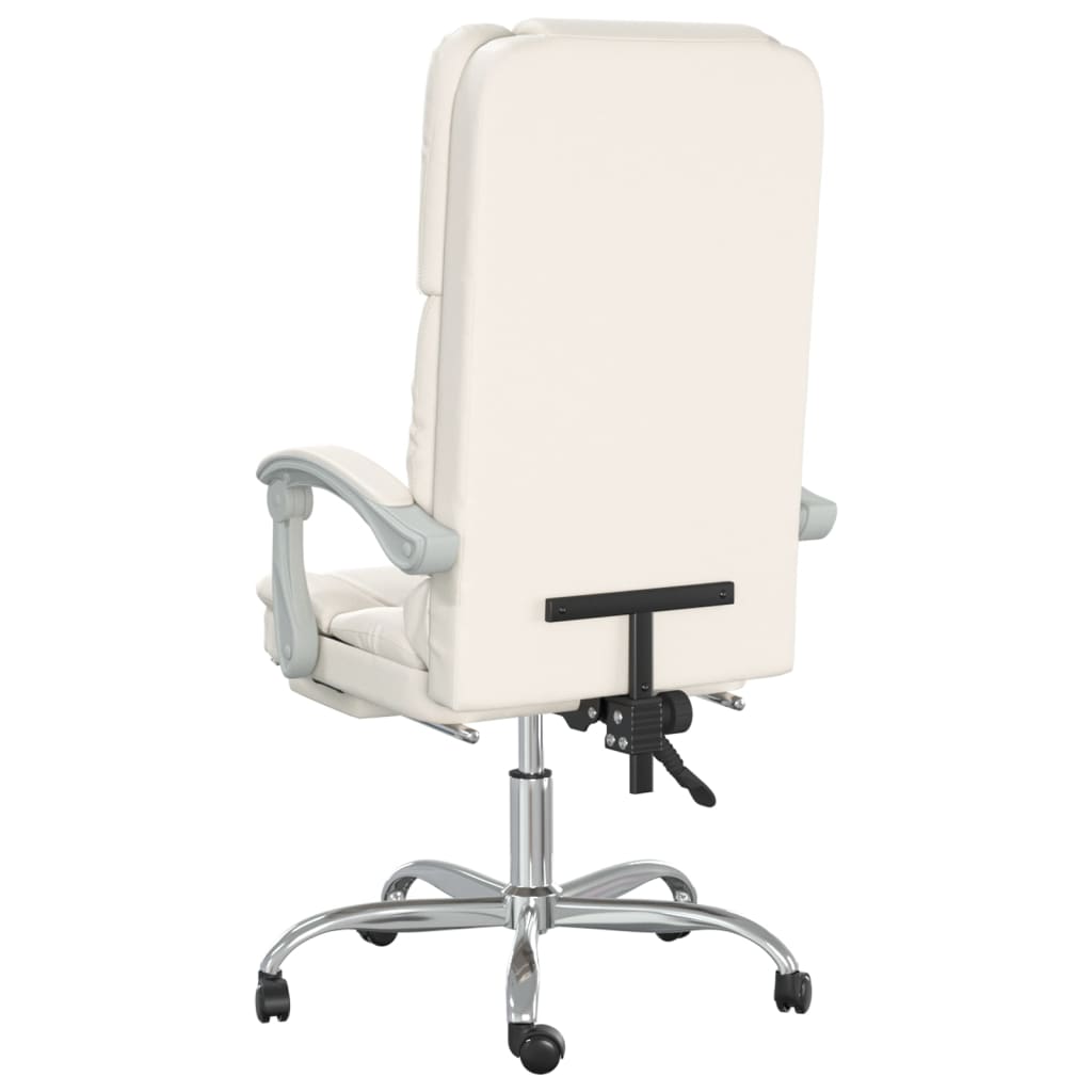 Silla De Oficina Reclinable Masaje Cuero Sintético Color