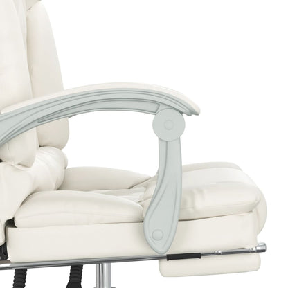 Silla De Oficina Reclinable Masaje Cuero Sintético Color