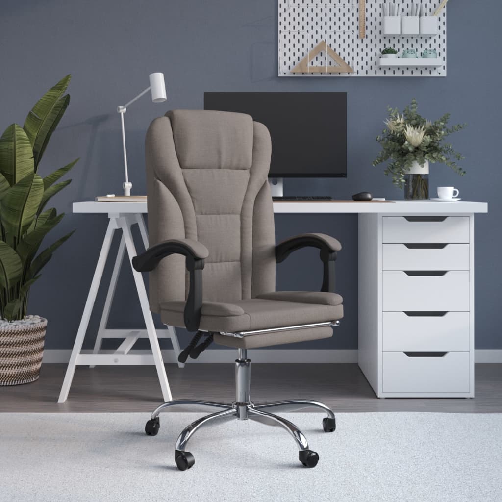 Silla De Oficina Reclinable De Tela
