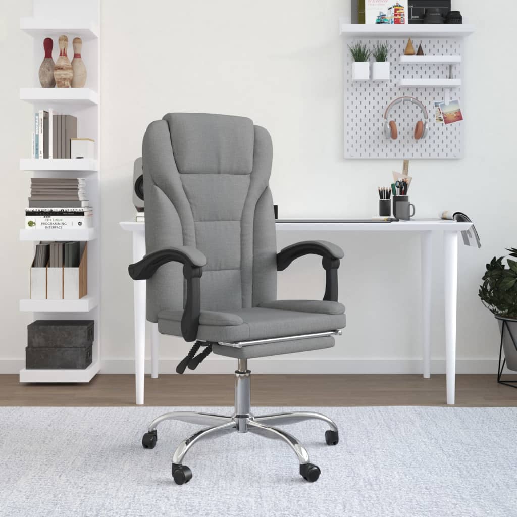 Silla De Oficina Reclinable De Tela