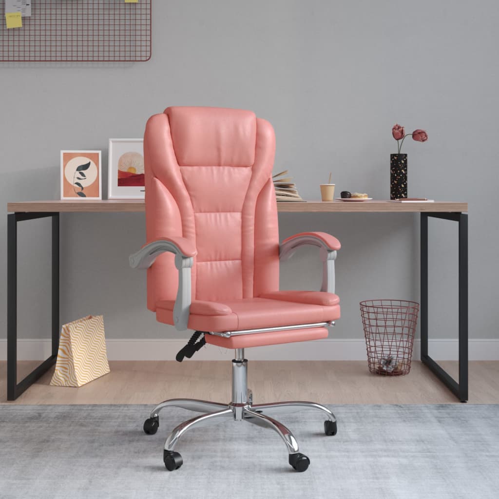 Silla De Oficina Reclinable Cuero Sintético