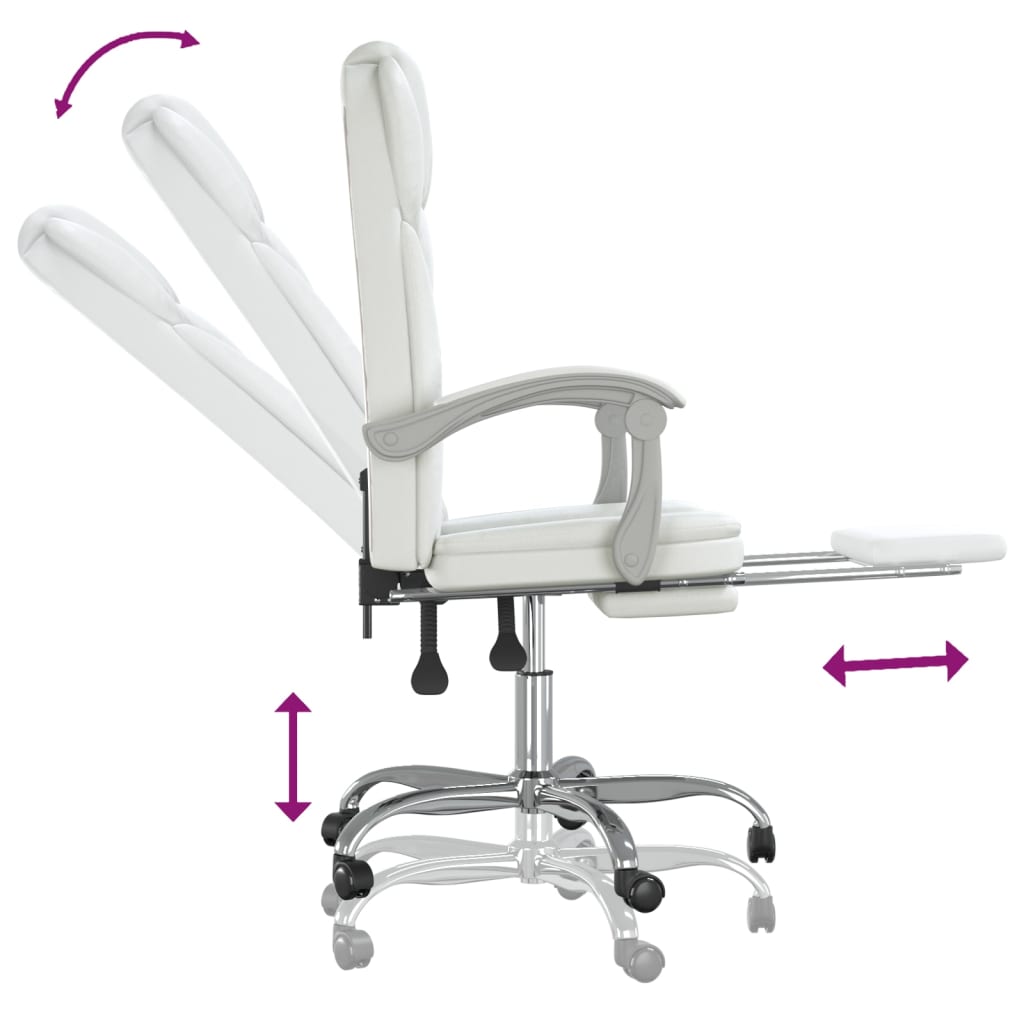 Silla De Oficina Reclinable Cuero Sintético
