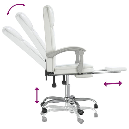 Silla De Oficina Reclinable Cuero Sintético