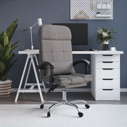Silla De Oficina Reclinable Con Masaje De Tela