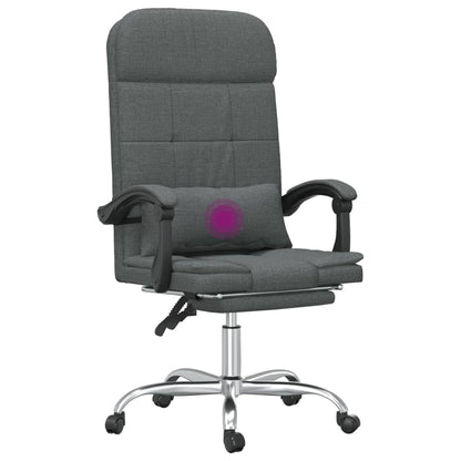 Silla De Oficina Reclinable Con Masaje De Tela
