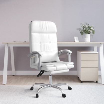 Silla De Oficina Reclinable Masaje Cuero Sintético
