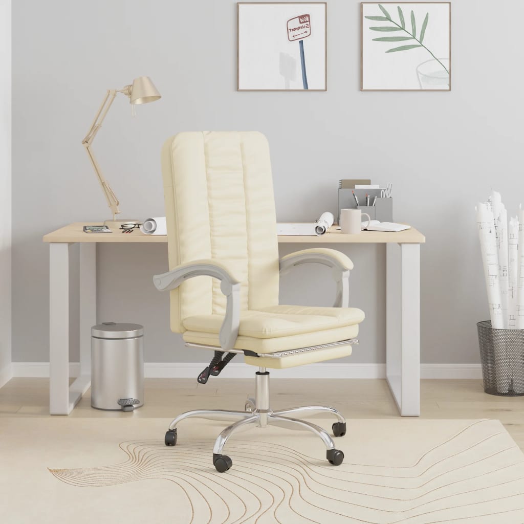 Silla De Oficina Reclinable Cuero Sintético