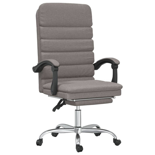 Silla De Oficina Reclinable Con Masaje Tela Gris
