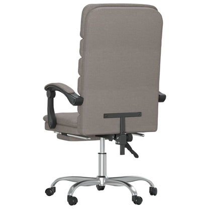 Silla De Oficina Reclinable Con Masaje Tela Gris