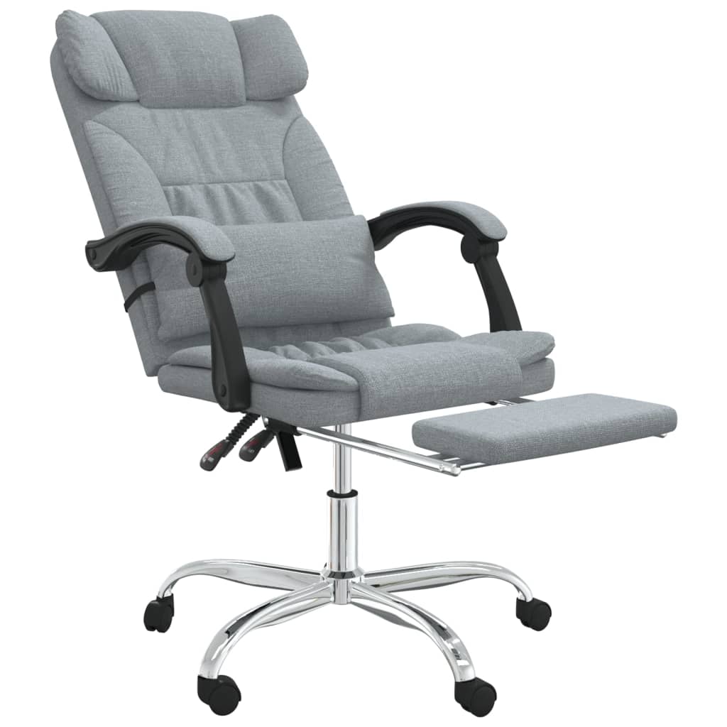 Silla De Oficina Reclinable Con Masaje De Tela