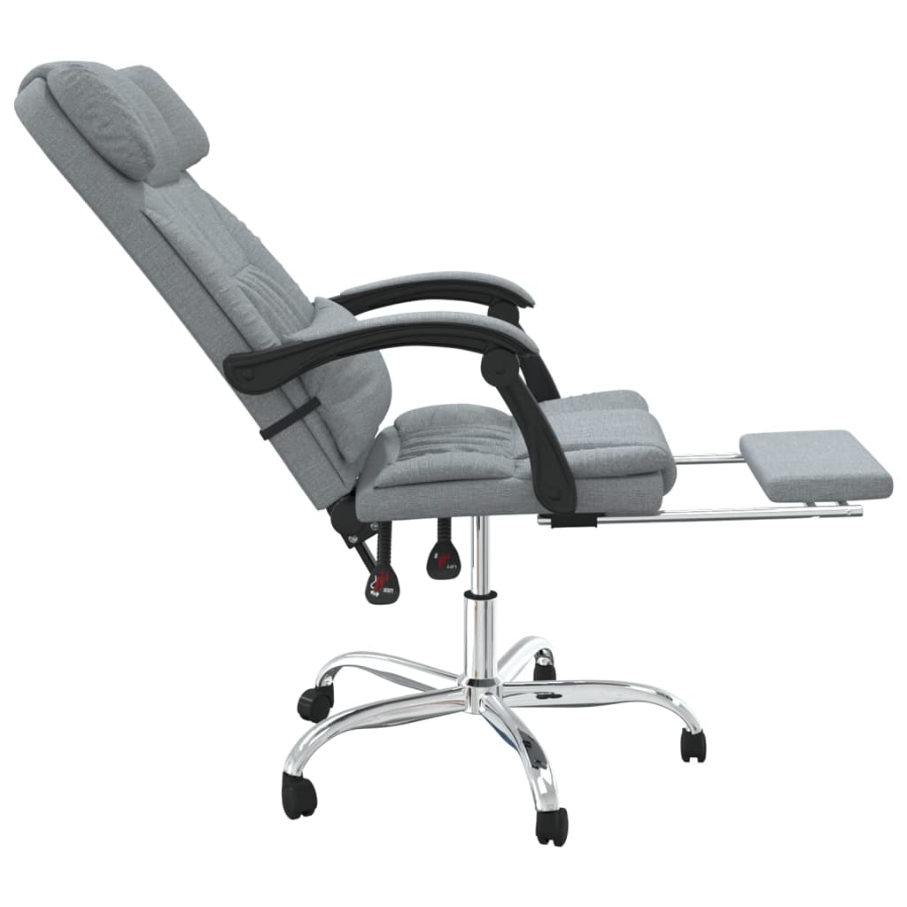 Silla De Oficina Reclinable Con Masaje De Tela