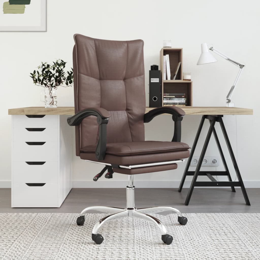 Silla De Oficina Reclinable Cuero Sintético