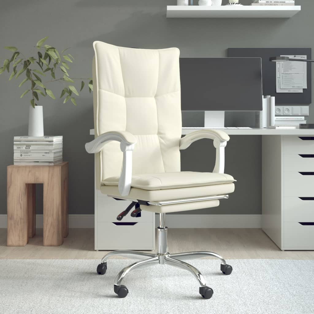 Silla De Oficina Reclinable Cuero Sintético