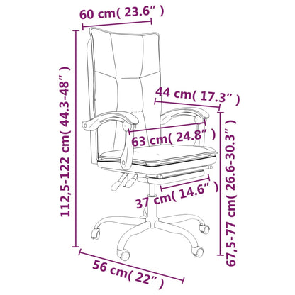 Silla De Oficina Reclinable Cuero Sintético