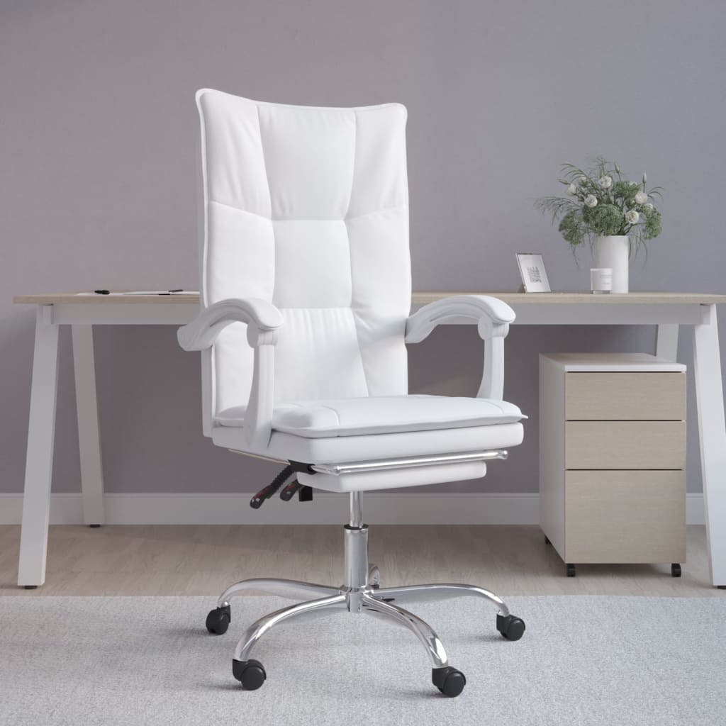 Silla De Oficina Reclinable Cuero Sintético