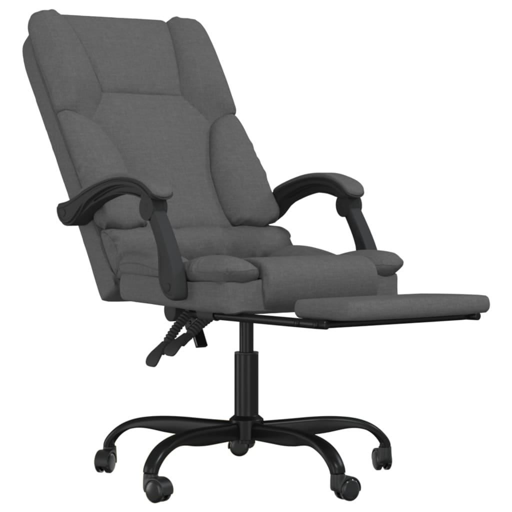 Sillón De Oficina Reclinable Con Masaje, Tapizado En Tela