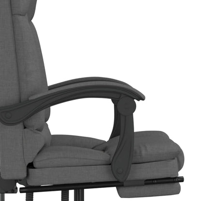 Sillón De Oficina Reclinable Con Masaje, Tapizado En Tela