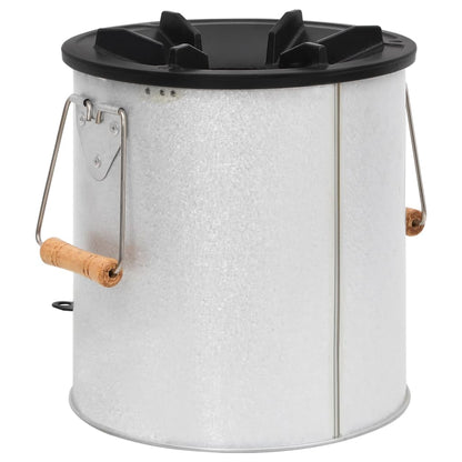 Hornillo De Leña Para Camping Acero Plateado 45X25X26 Cm