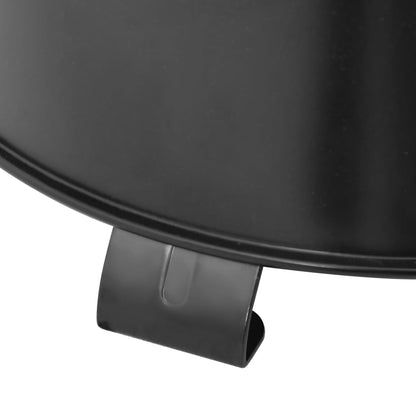 Cocina De Leña Para Camping Metal Negro 36X26X22,5 Cm