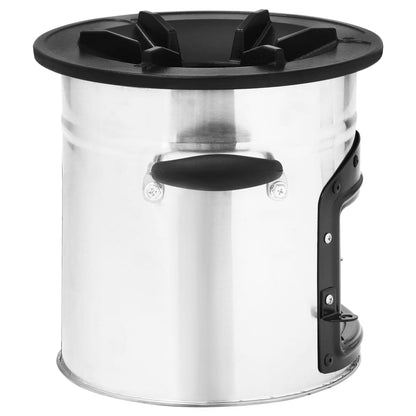 Cocina Leña Camping Acero Inoxidable Plateado 45,5X33X25,5 Cm